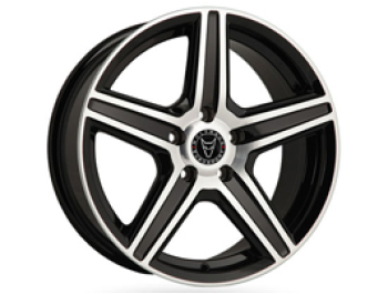Wolfrace Scorpio 18\" Black Polished VW T5 T6 Wheel & Tyre